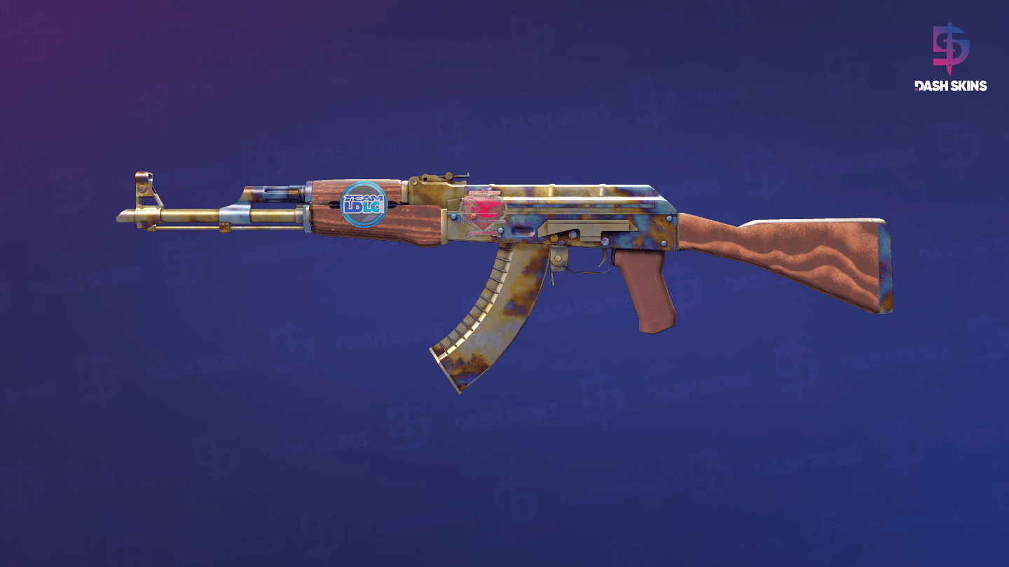 AK-47 | Case Hardened (Well-Worn) Screenshot Playside