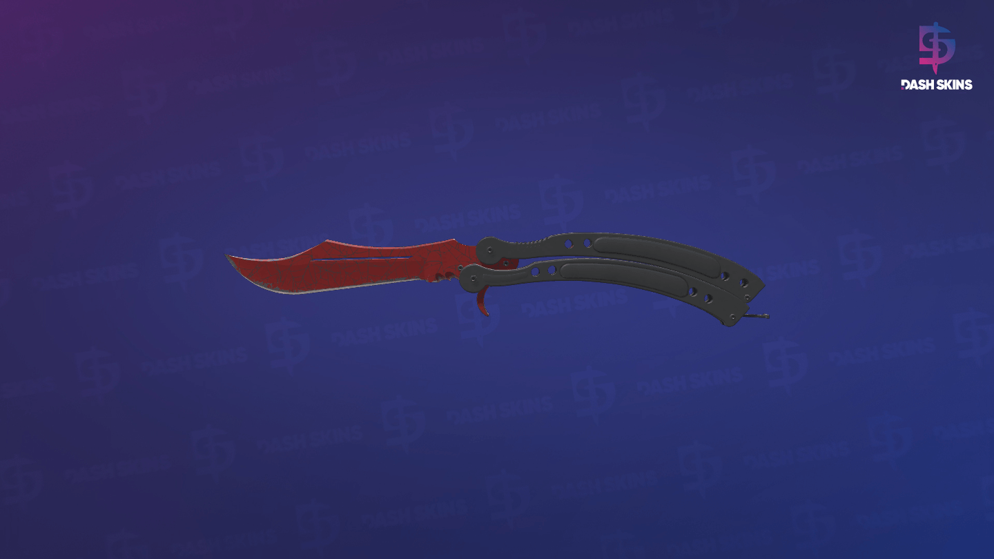 ★ Butterfly Knife | Crimson Web (Field-Tested) Screenshot Playside