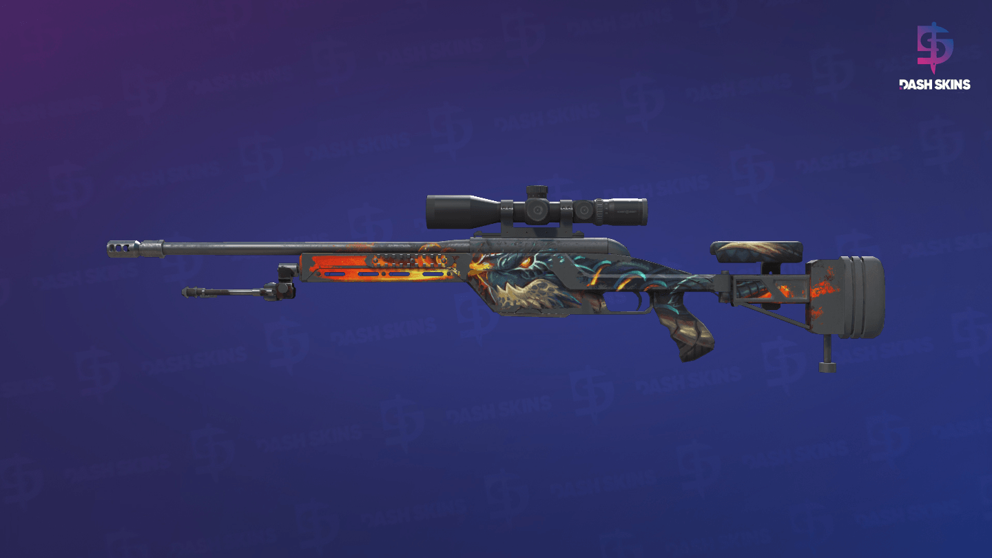 SSG 08 | Dragonfire (Battle-Scarred) Screenshot Playside