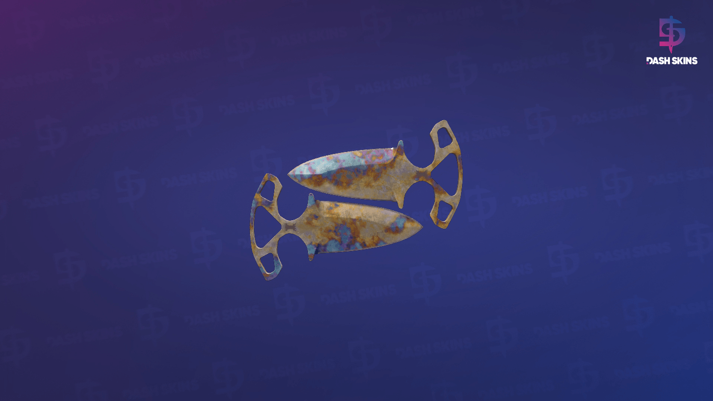 ★ Shadow Daggers | Case Hardened (Battle-Scarred) Screenshot Playside