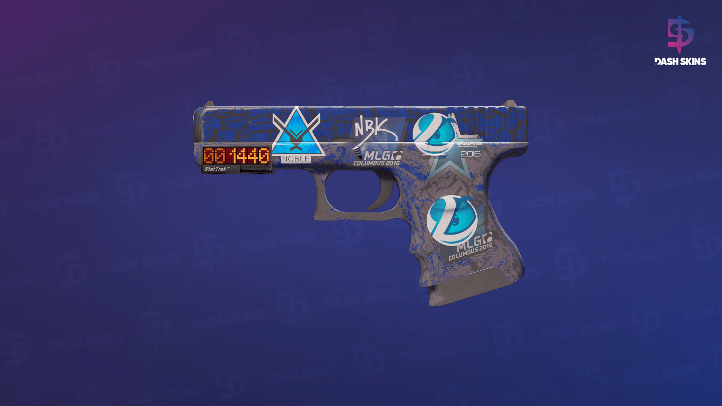 StatTrak™ Glock-18 | Blue Fissure (Battle-Scarred) Screenshot Playside