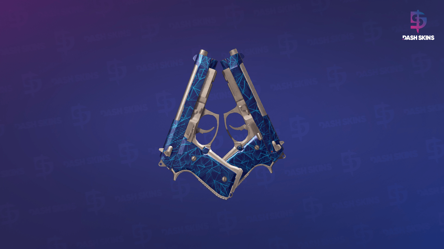 Dual Berettas | Cobalt Quartz (Factory New) Screenshot Playside