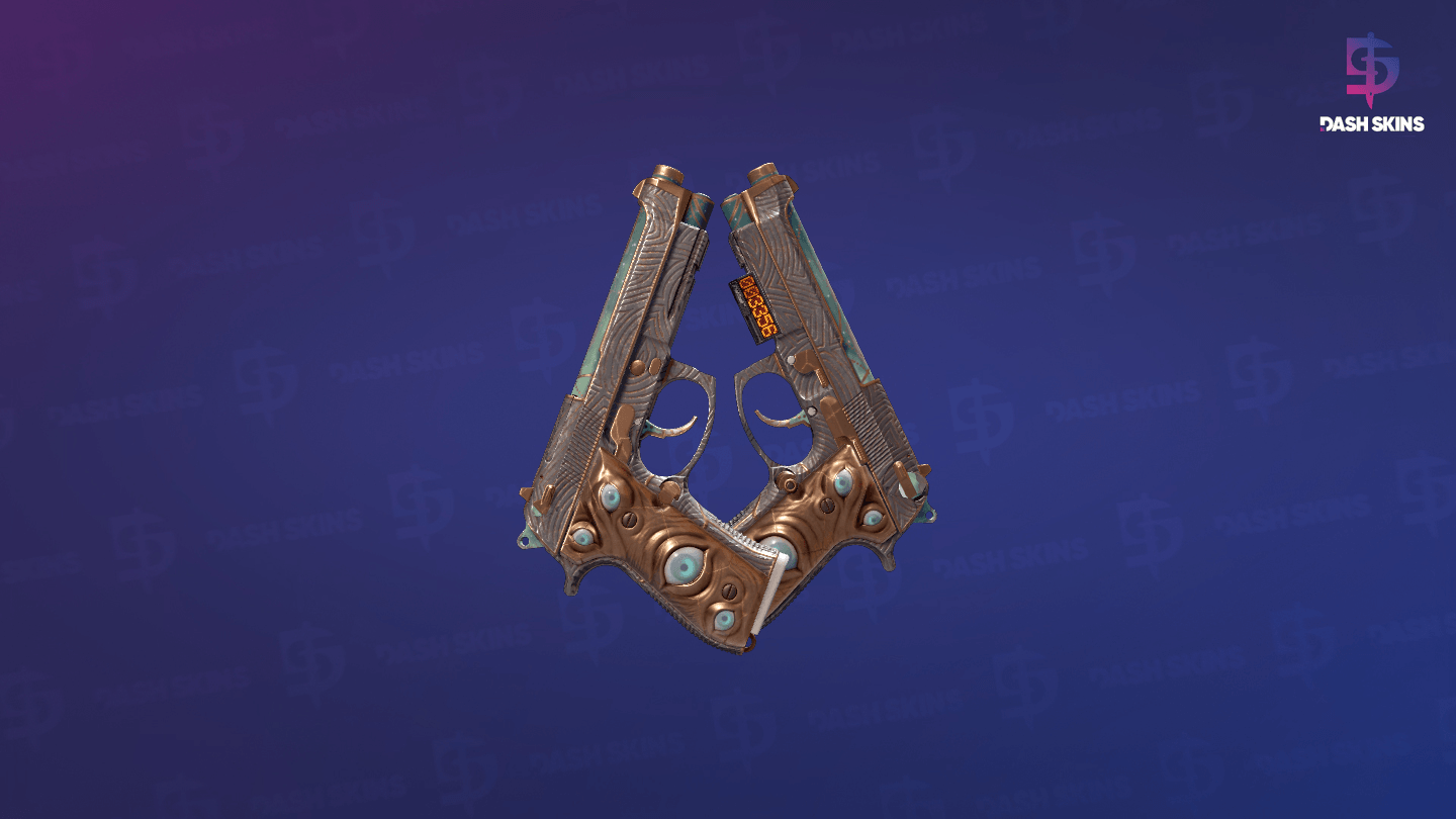 StatTrak™ Dual Berettas | Angel Eyes (Well-Worn) Screenshot Playside