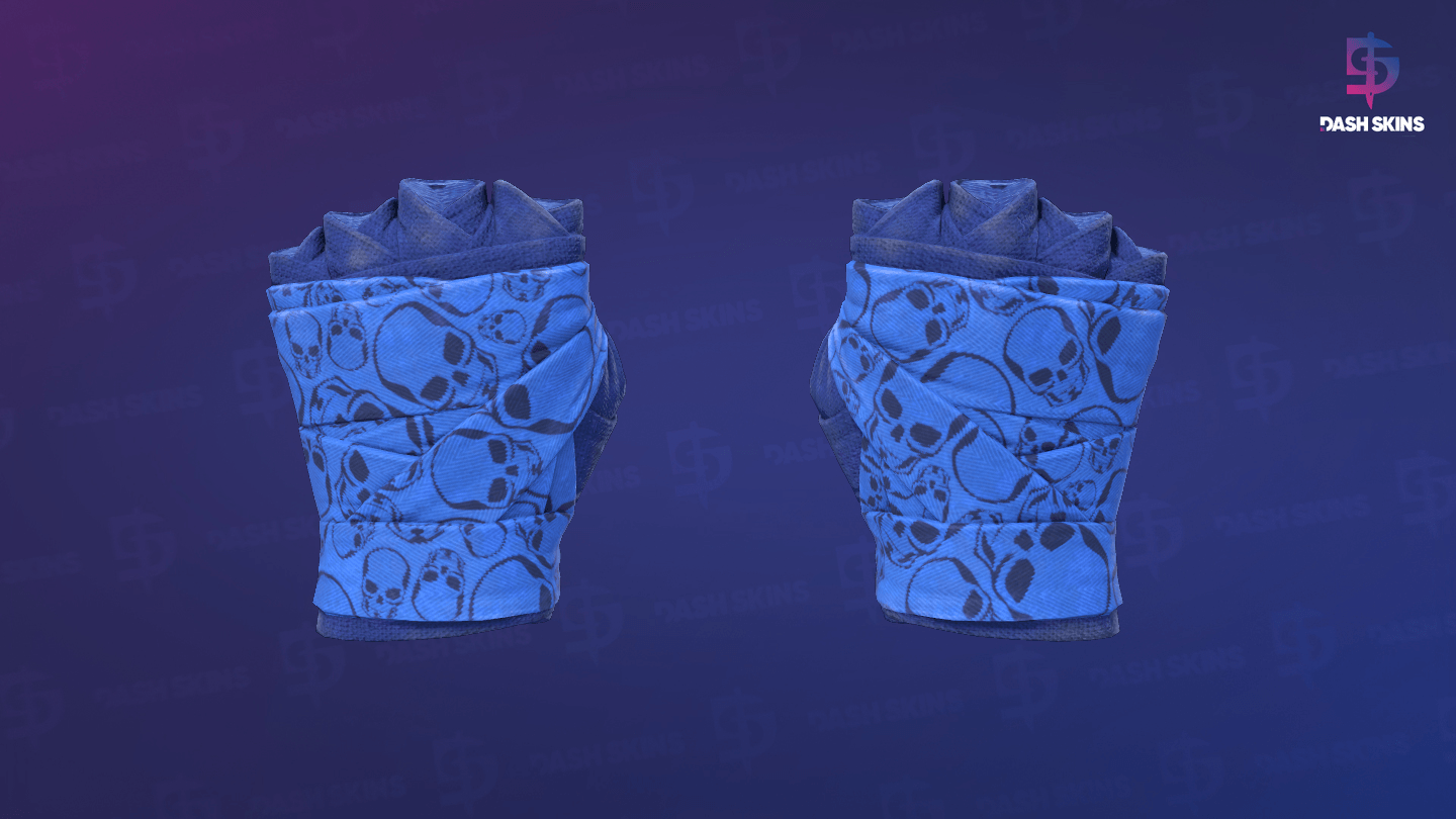 ★ Hand Wraps | Cobalt Skulls (Minimal Wear) Screenshot Playside