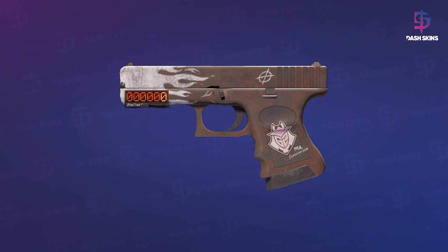 StatTrak™ Glock-18 | Oxide Blaze (Minimal Wear) Screenshot Playside