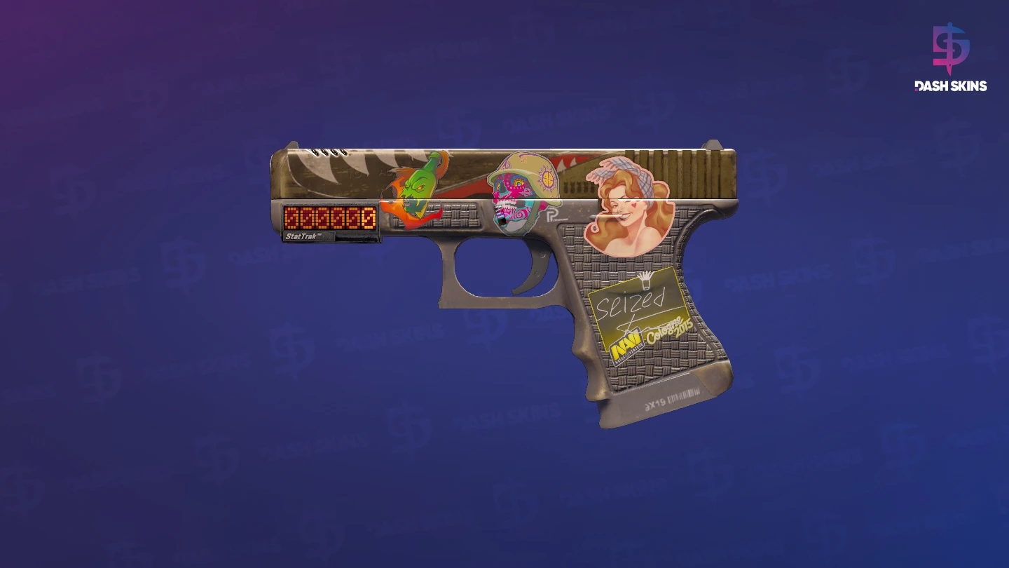 StatTrak™ Glock-18 | Warhawk (Field-Tested) Screenshot Playside