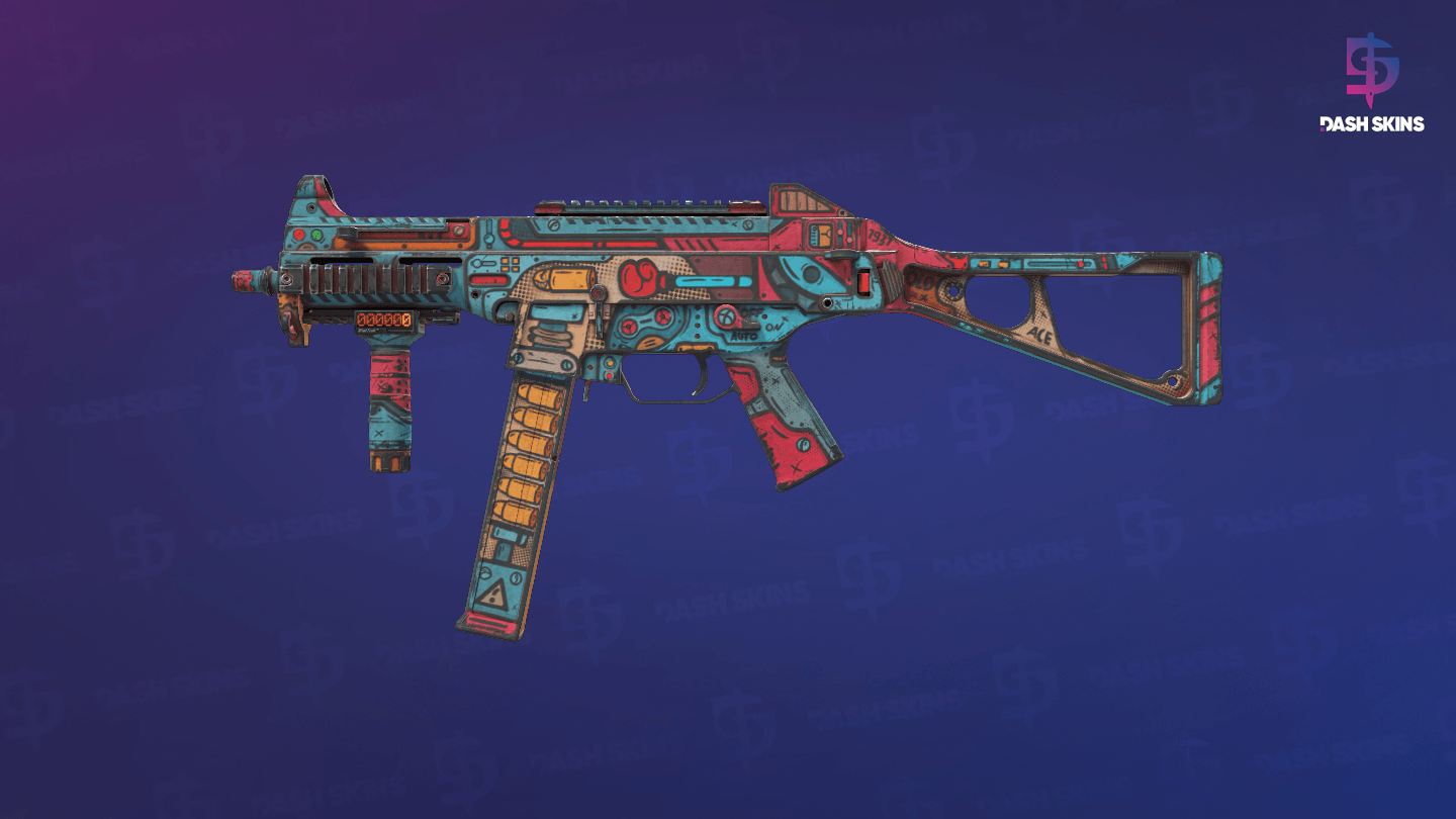 StatTrak™ UMP-45 | K.O. Factory (Well-Worn) Screenshot Playside