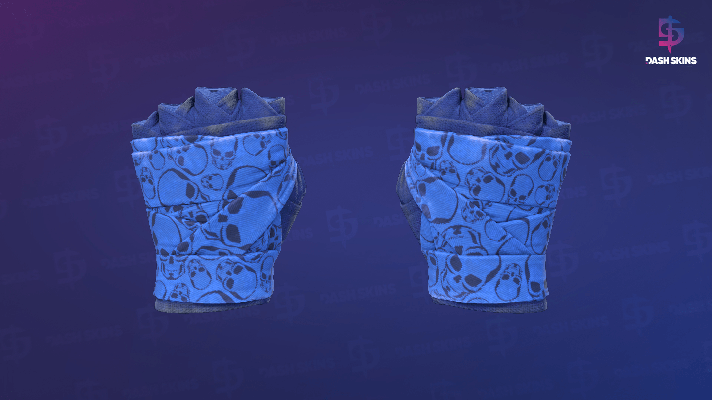 ★ Hand Wraps | Cobalt Skulls (Field-Tested) Screenshot Playside