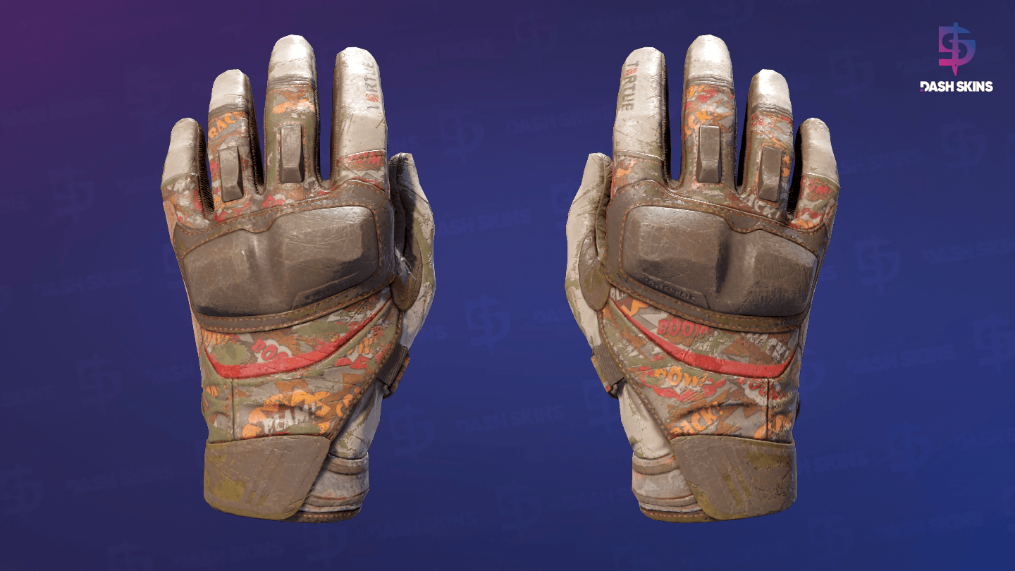 ★ Moto Gloves | POW! (Battle-Scarred) Screenshot Playside