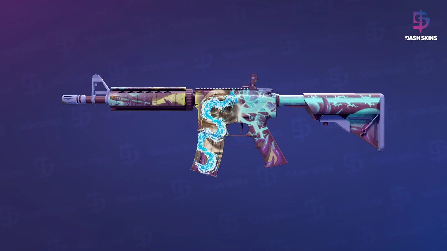 M4A4 | Desolate Space (Well-Worn) Screenshot Playside