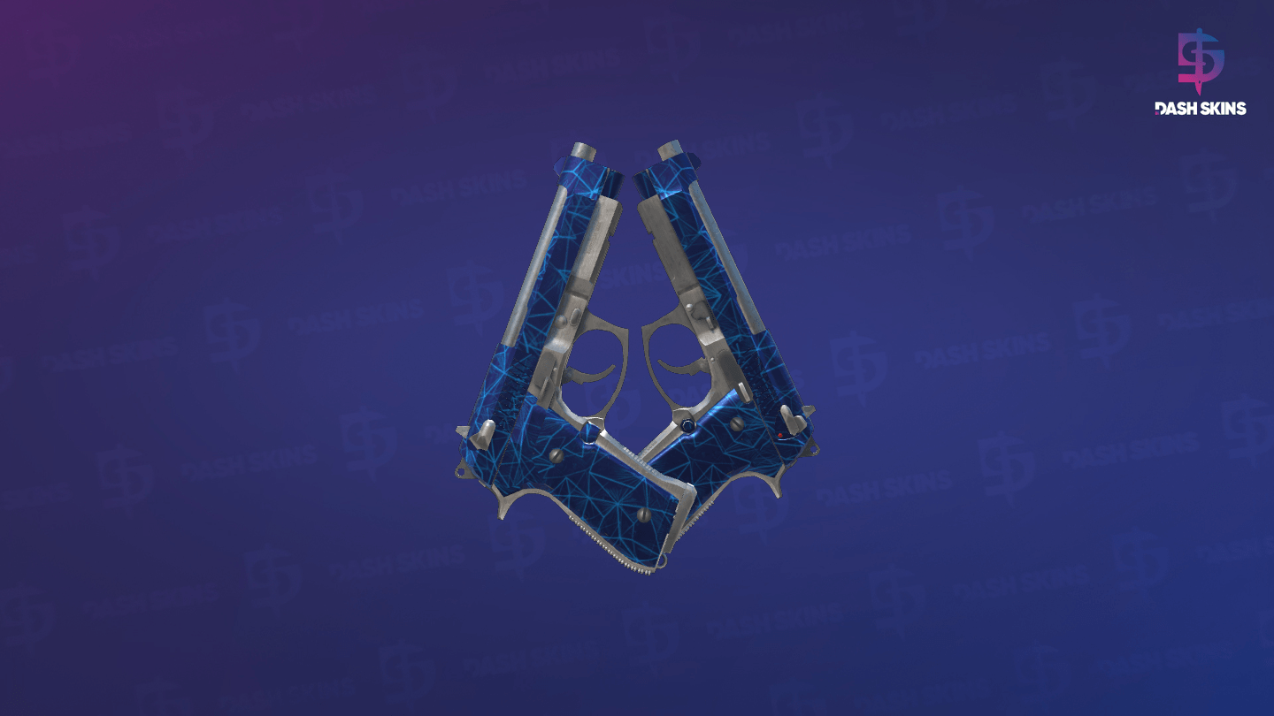 Dual Berettas | Cobalt Quartz (Factory New) Screenshot Playside