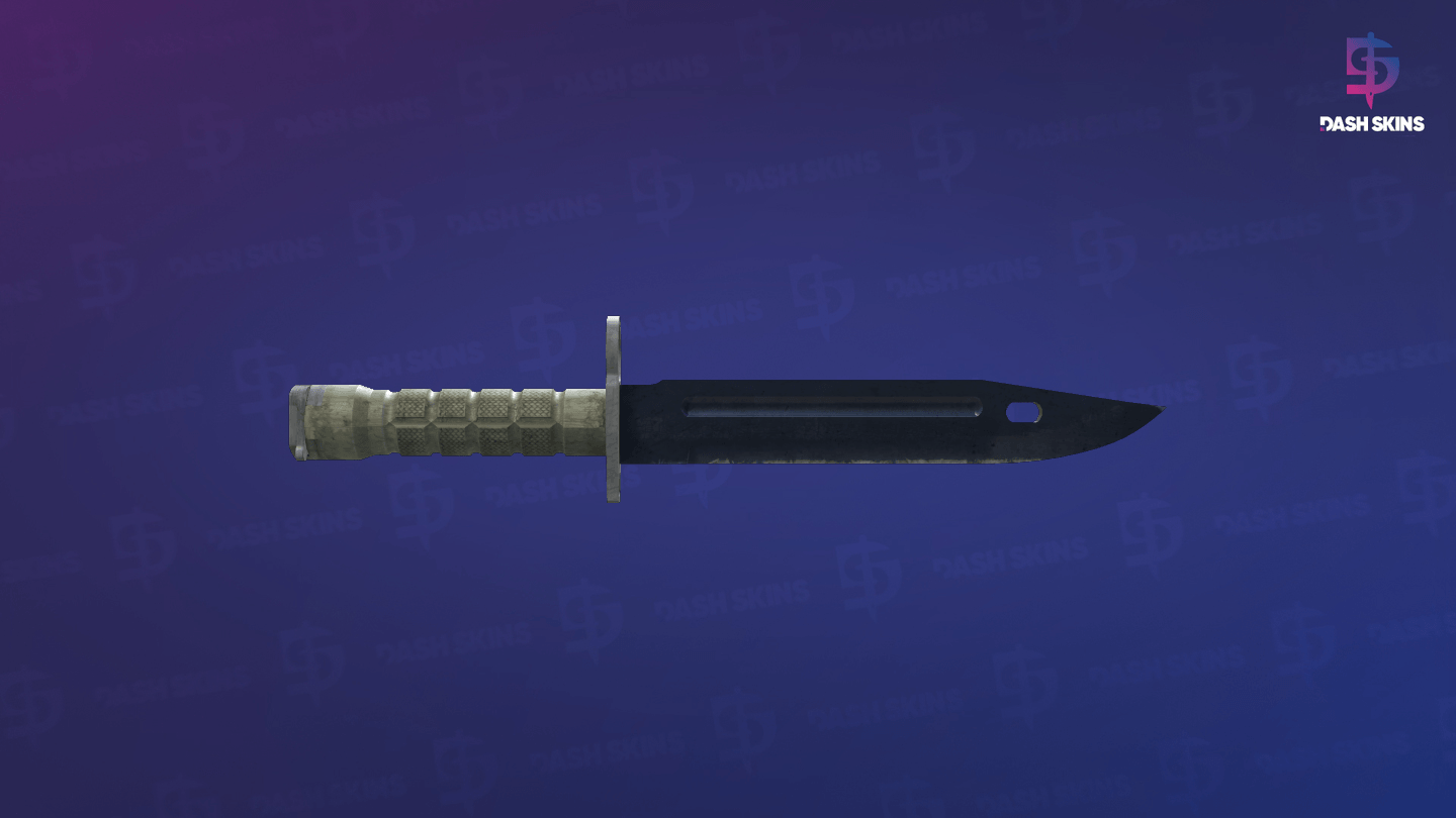 ★ Bayonet | Blue Steel (Battle-Scarred) Screenshot Playside
