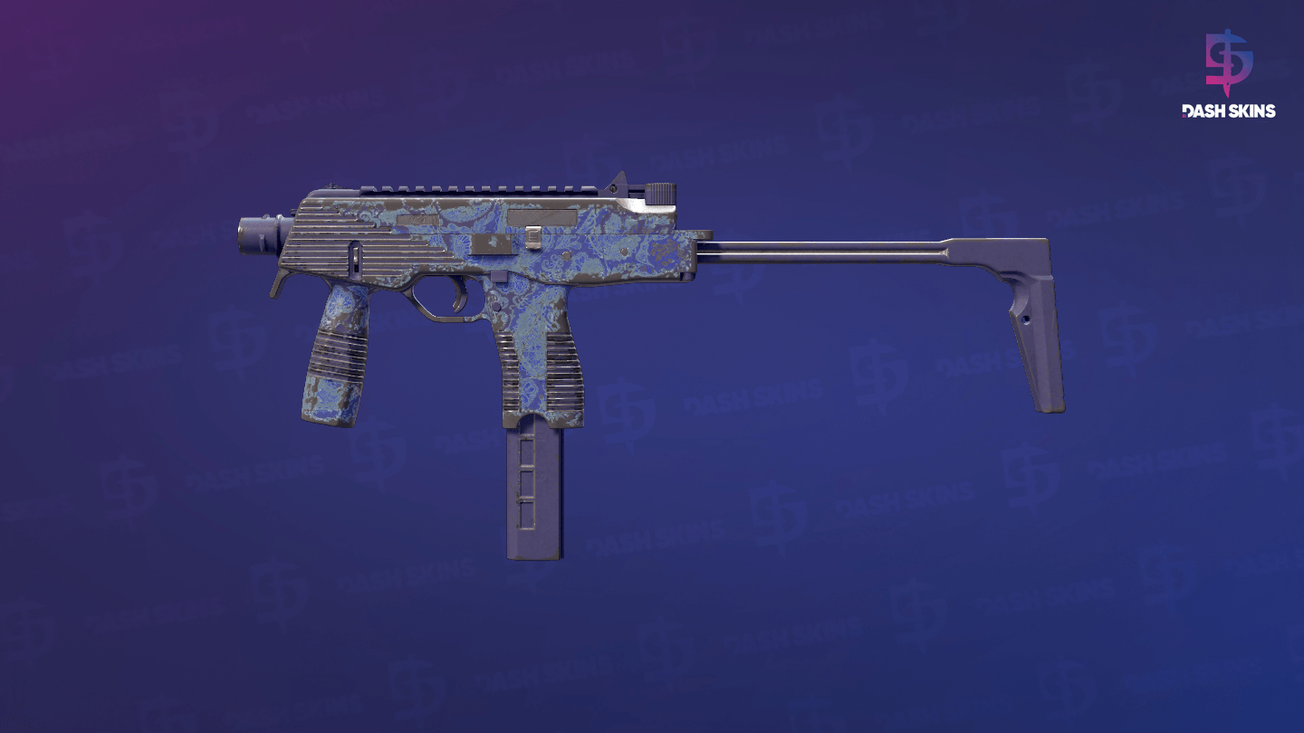 MP9 | Cobalt Paisley (Well-Worn) Screenshot Playside