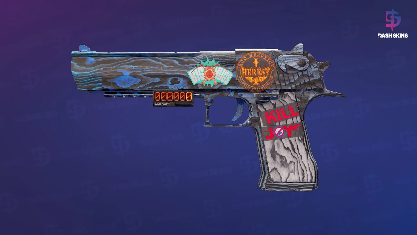 StatTrak™ Desert Eagle | Blue Ply (Well-Worn) Screenshot Playside