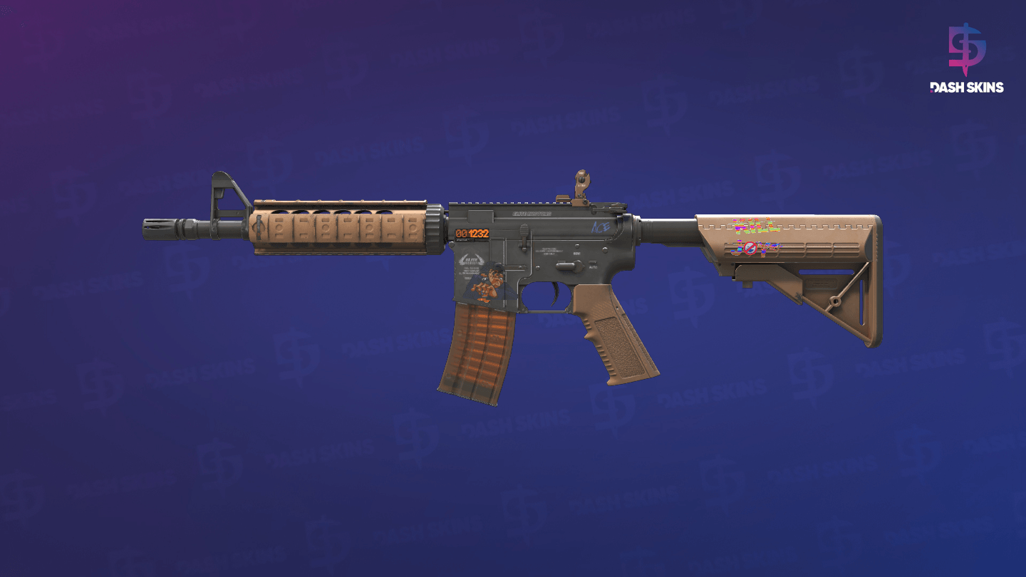 StatTrak™ M4A4 | Poly Mag (Minimal Wear) Screenshot Playside