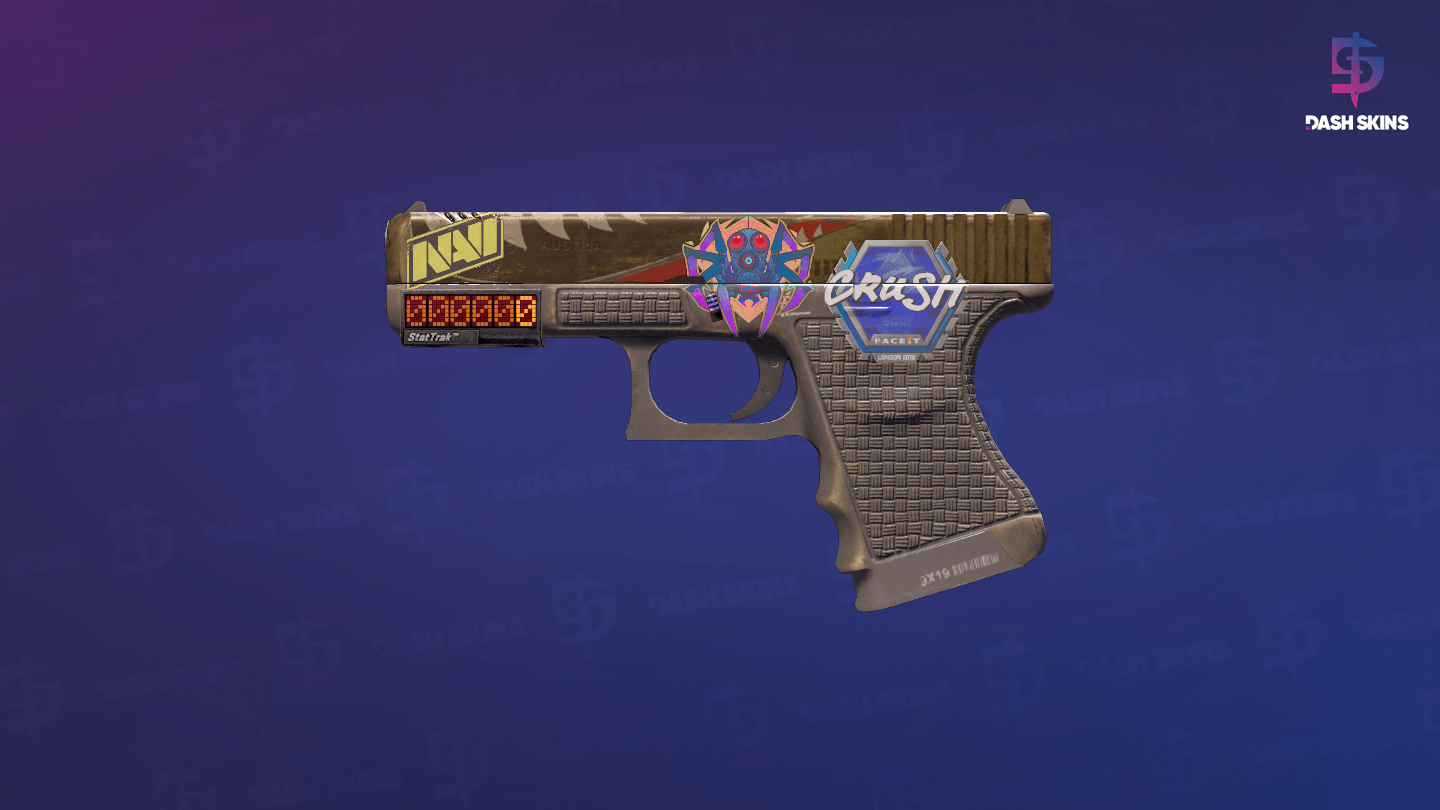 StatTrak™ Glock-18 | Warhawk (Well-Worn) Screenshot Playside