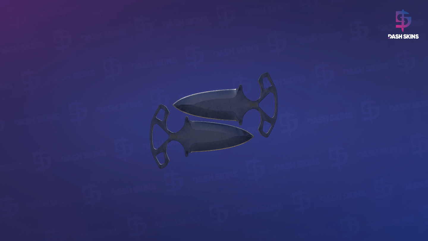 ★ Shadow Daggers | Blue Steel (Battle-Scarred) Screenshot Playside