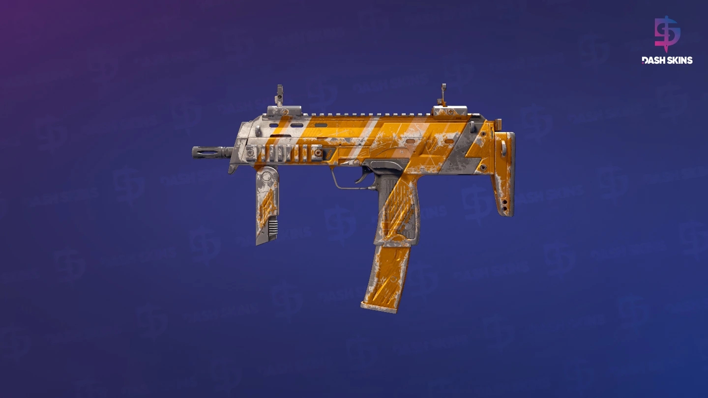 MP7 | Amberline (Battle-Scarred) Screenshot Playside