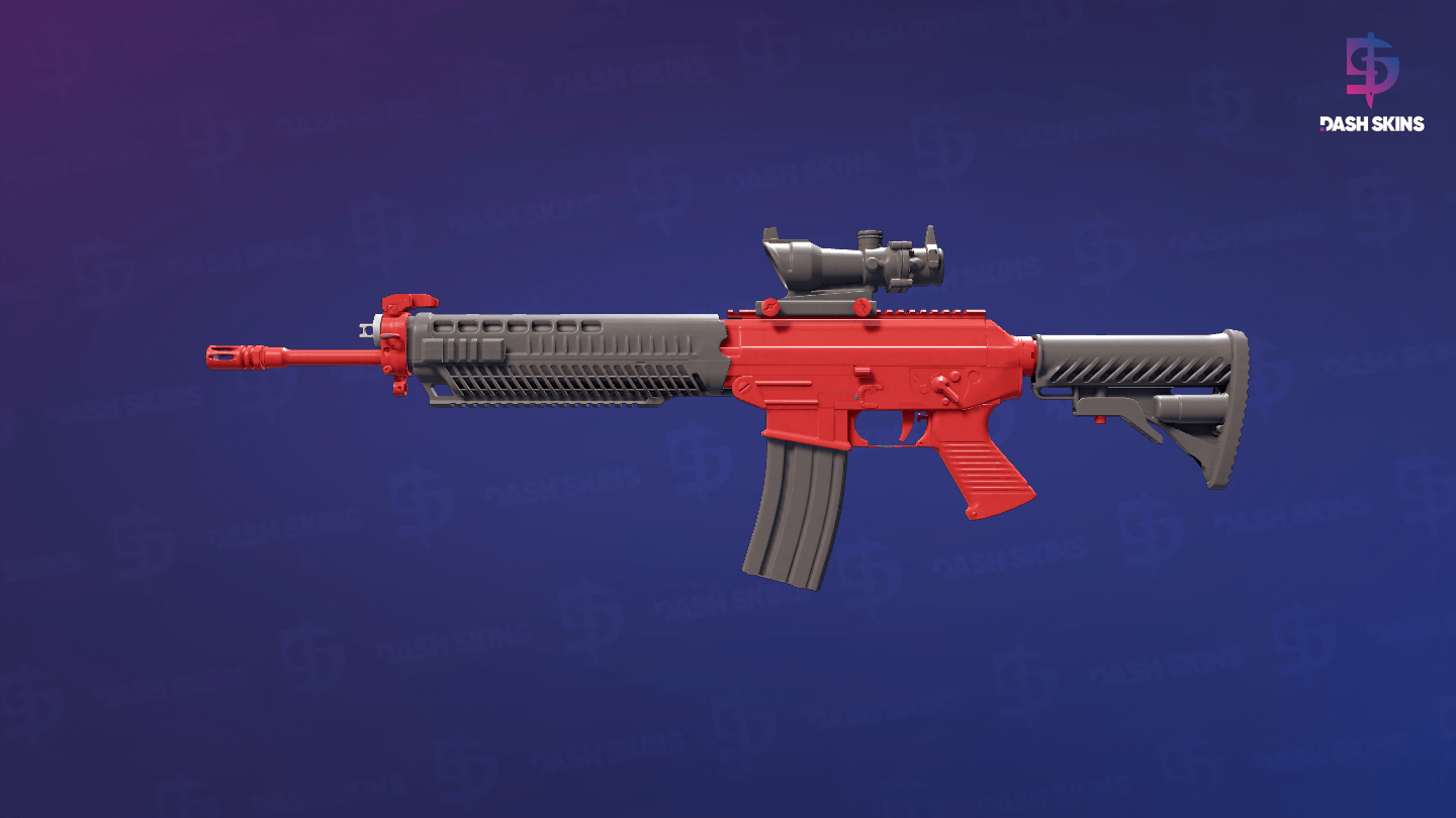 SG 553 | Candy Apple (Minimal Wear) Screenshot Playside