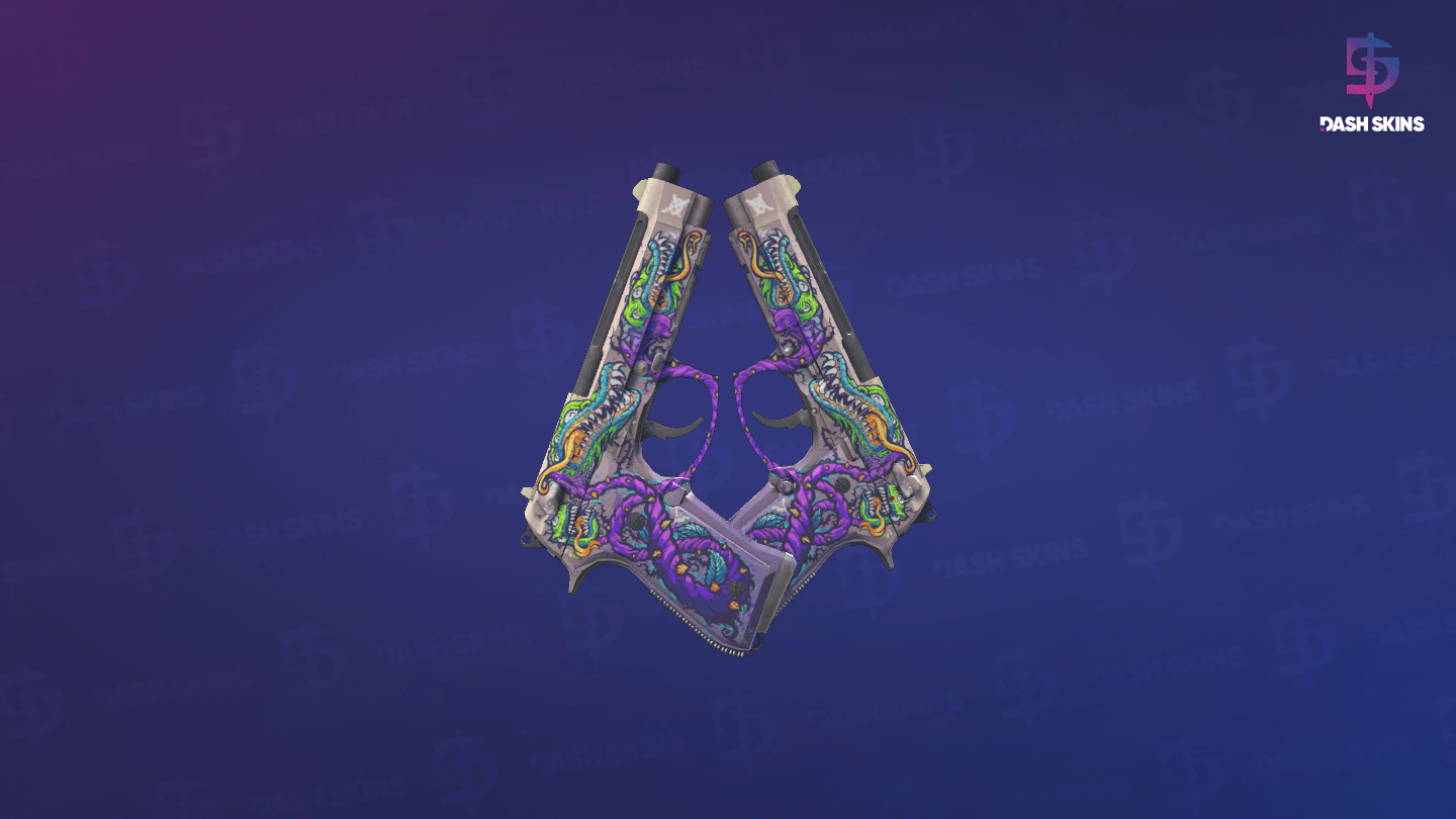 Dual Berettas | Flora Carnivora (Minimal Wear) Screenshot Playside