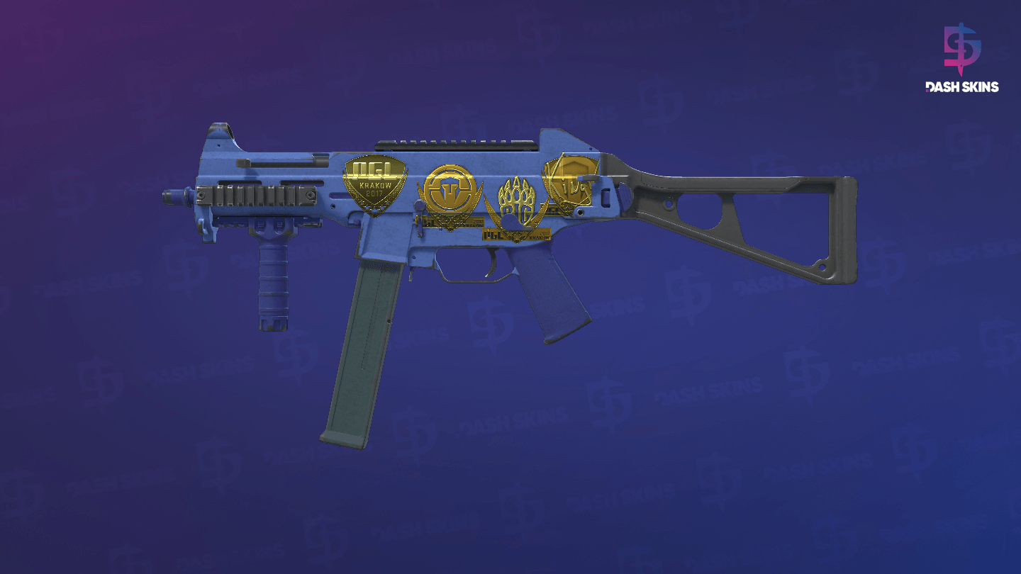 Souvenir UMP-45 | Indigo (Field-Tested) Screenshot Playside