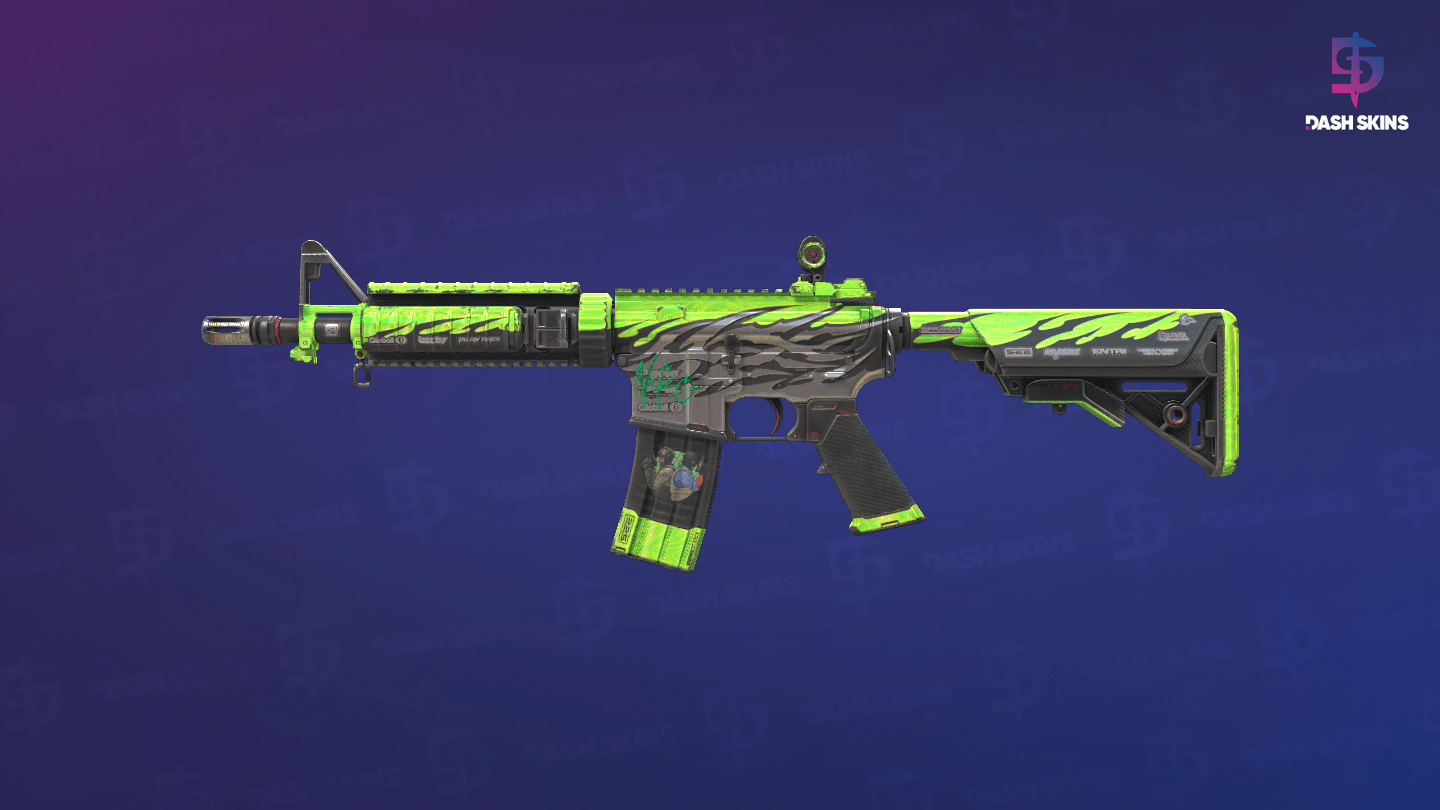 M4A4 | Full Throttle (Well-Worn) Screenshot Playside