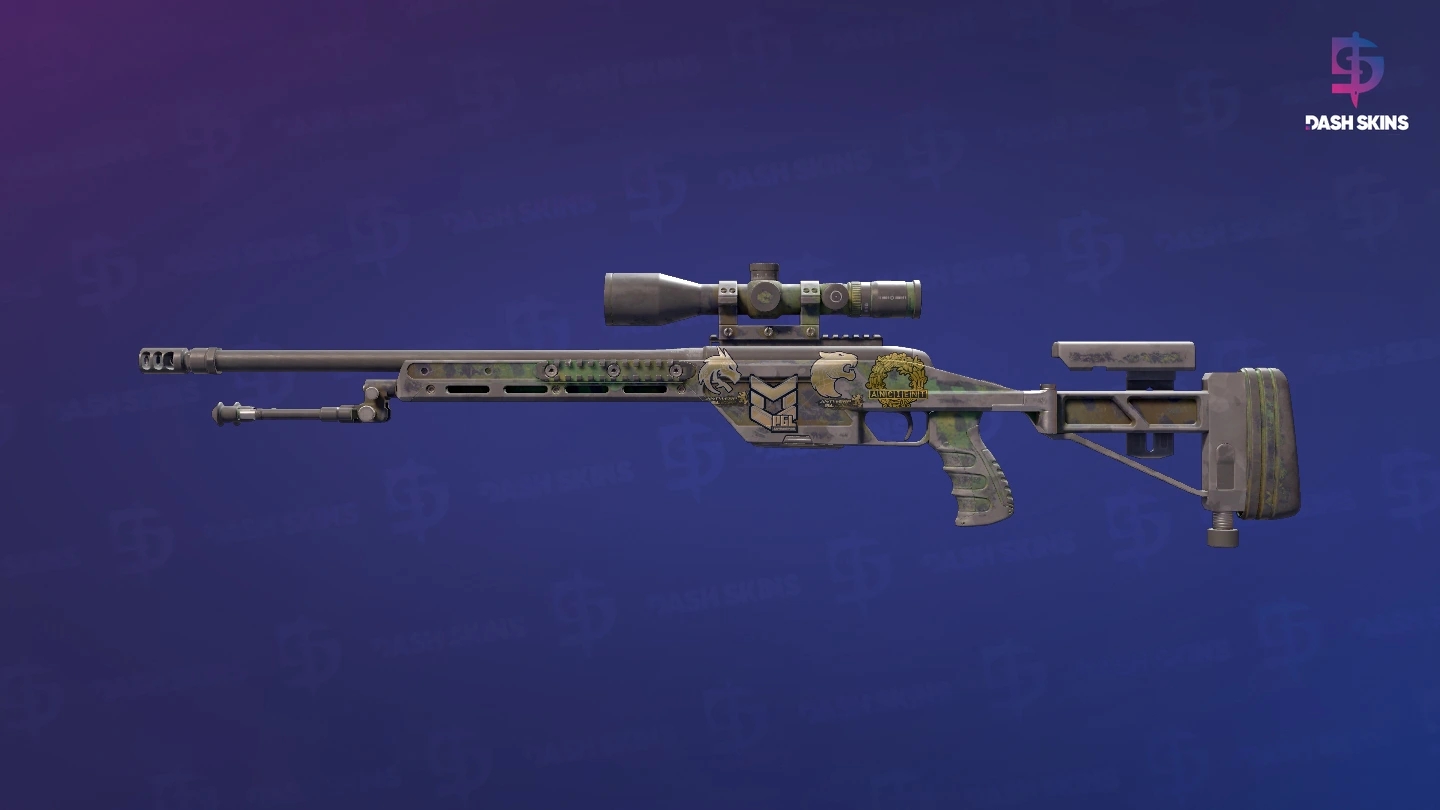 Souvenir SSG 08 | Jungle Dashed (Battle-Scarred) Screenshot Playside
