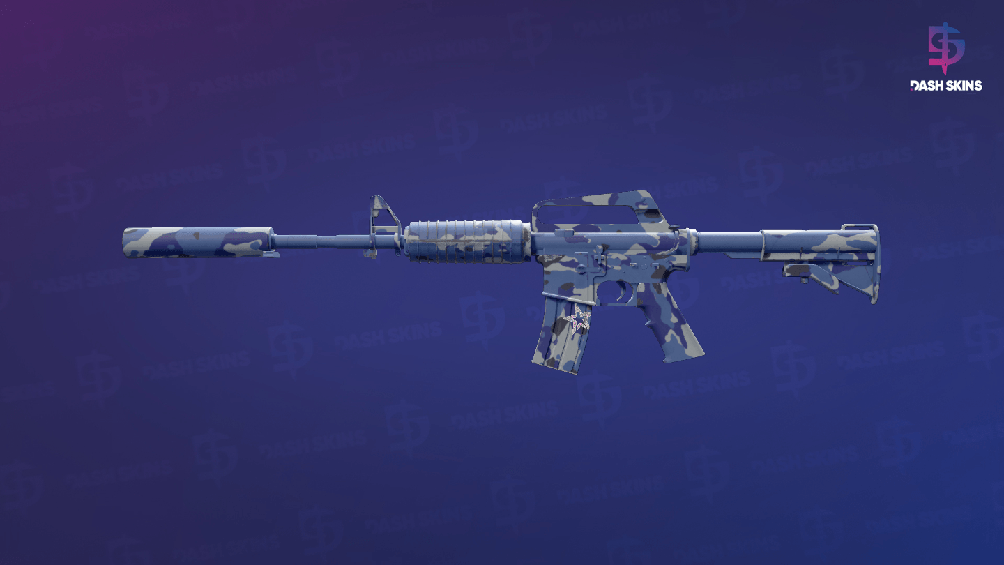 M4A1-S | Bright Water (Minimal Wear) Screenshot Playside