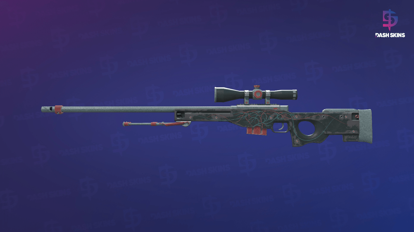 AWP | Capillary (Well-Worn) Screenshot Playside