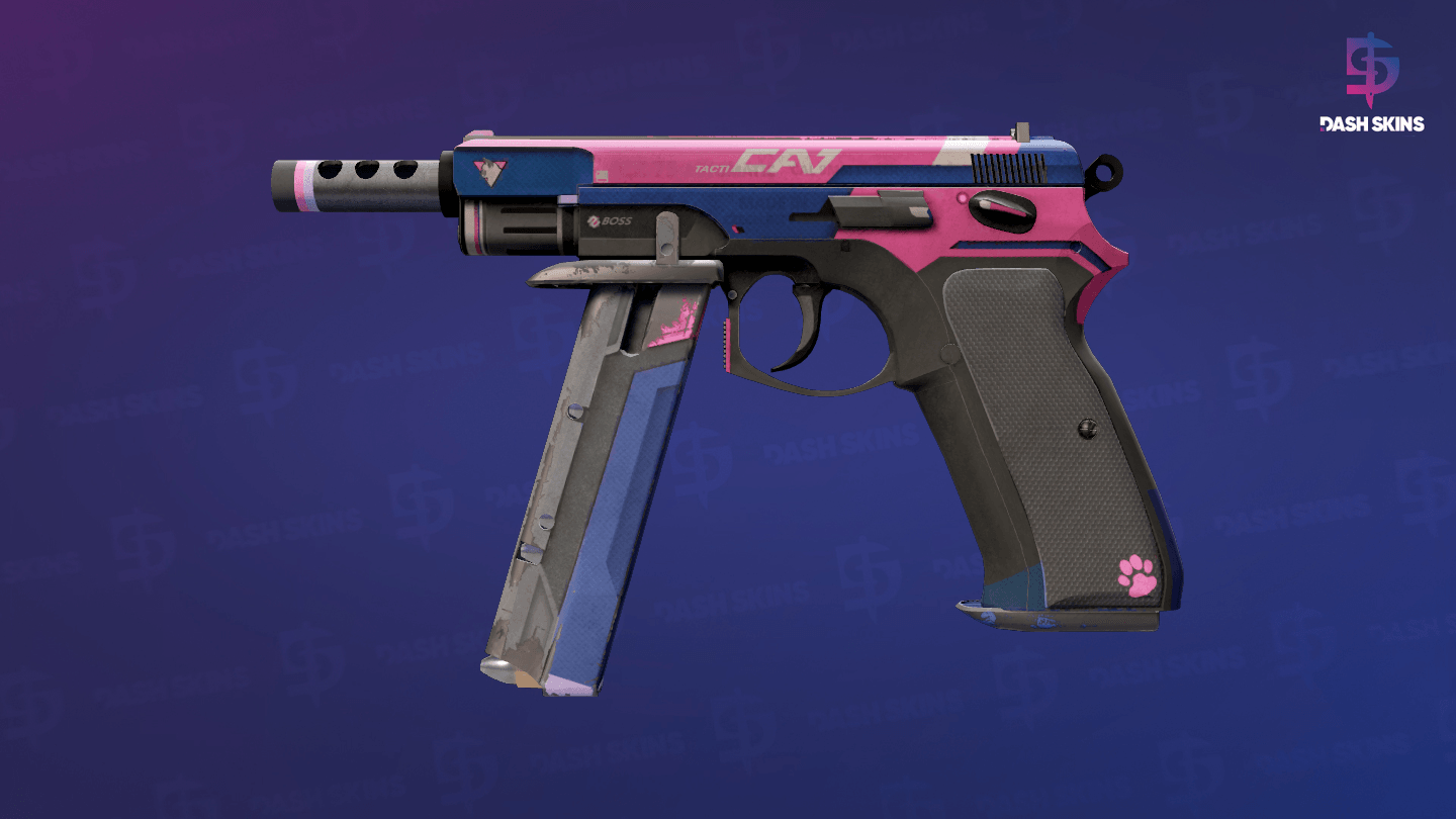 CZ75-Auto | Tacticat (Well-Worn) Screenshot Playside