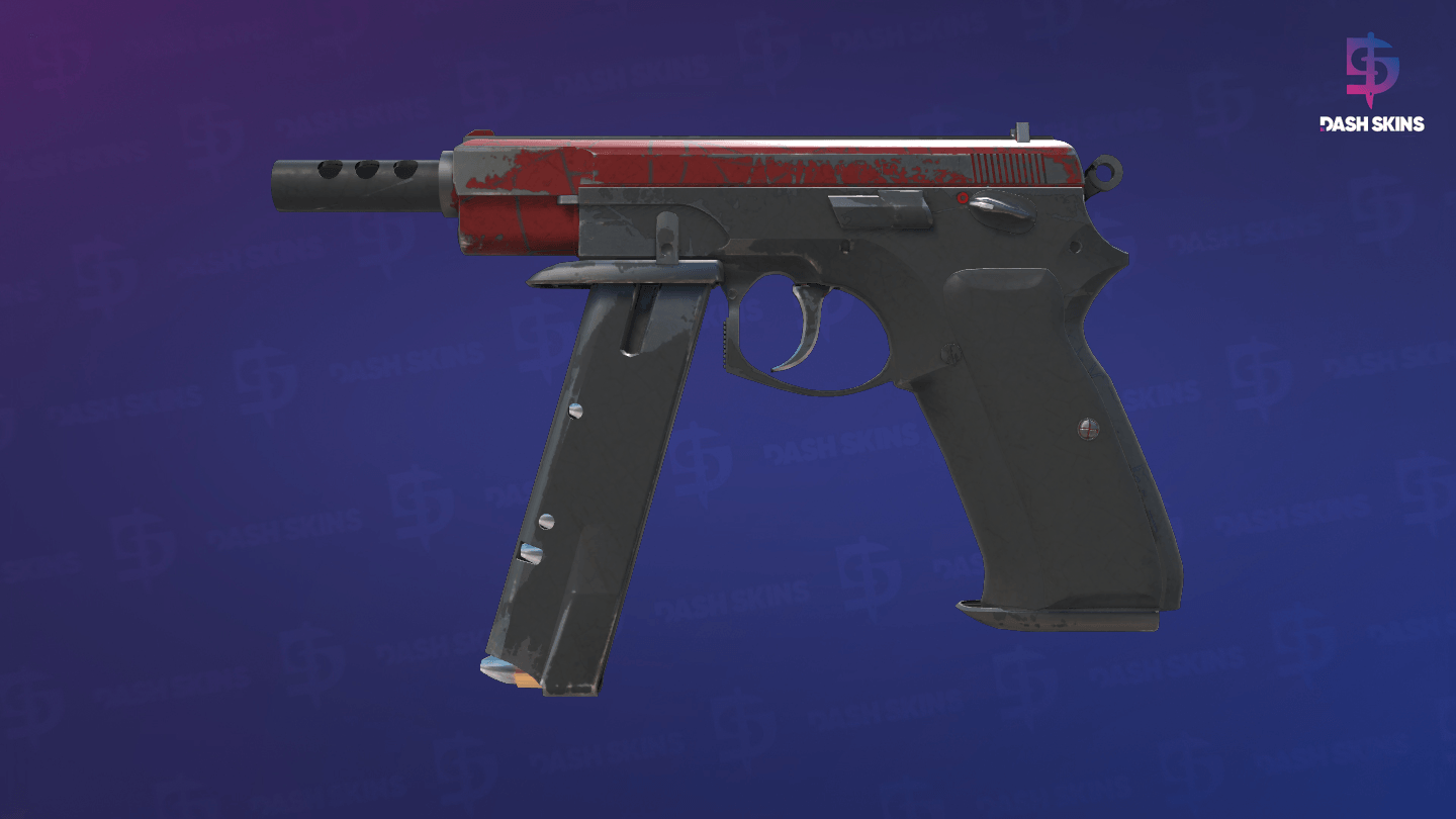 CZ75-Auto | Crimson Web (Battle-Scarred) Screenshot Playside