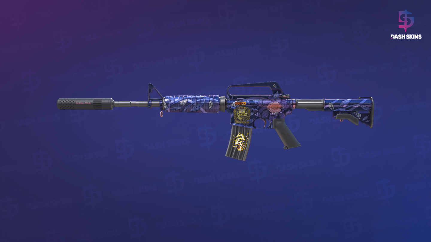 StatTrak™ M4A1-S | Black Lotus (Minimal Wear) Screenshot Playside