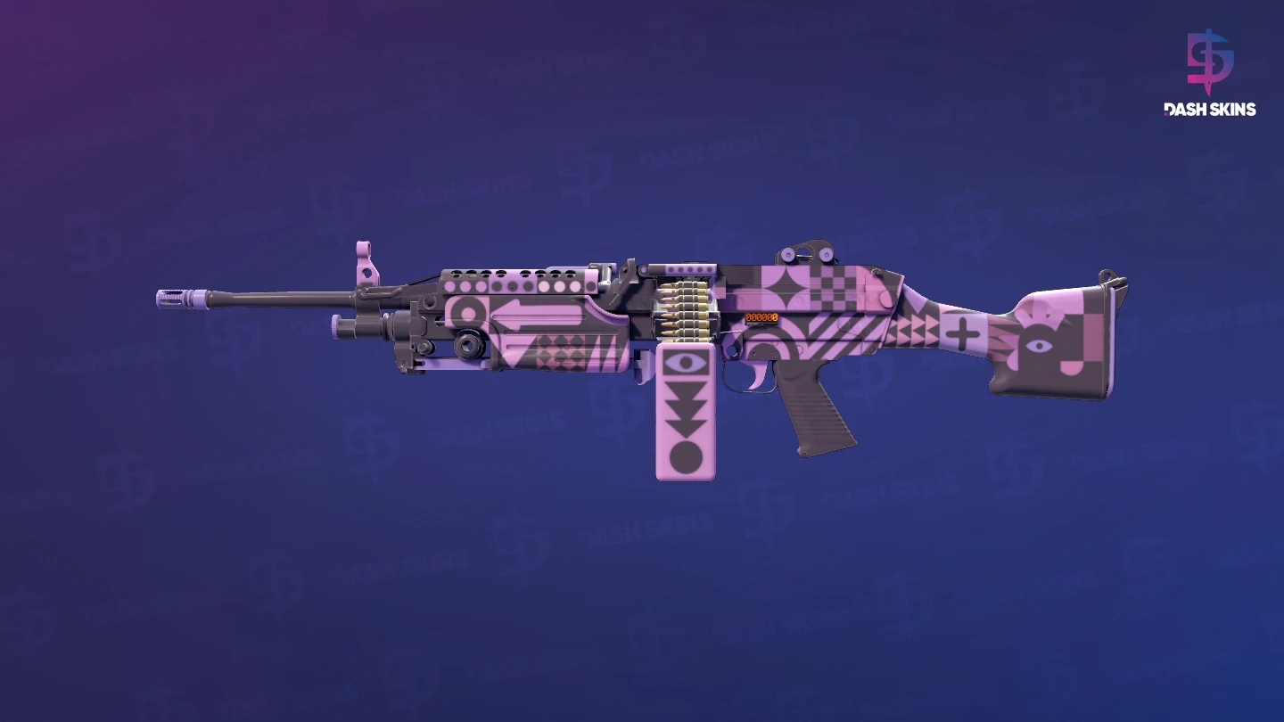 StatTrak™ M249 | Bock Blocks (Minimal Wear) Screenshot Playside