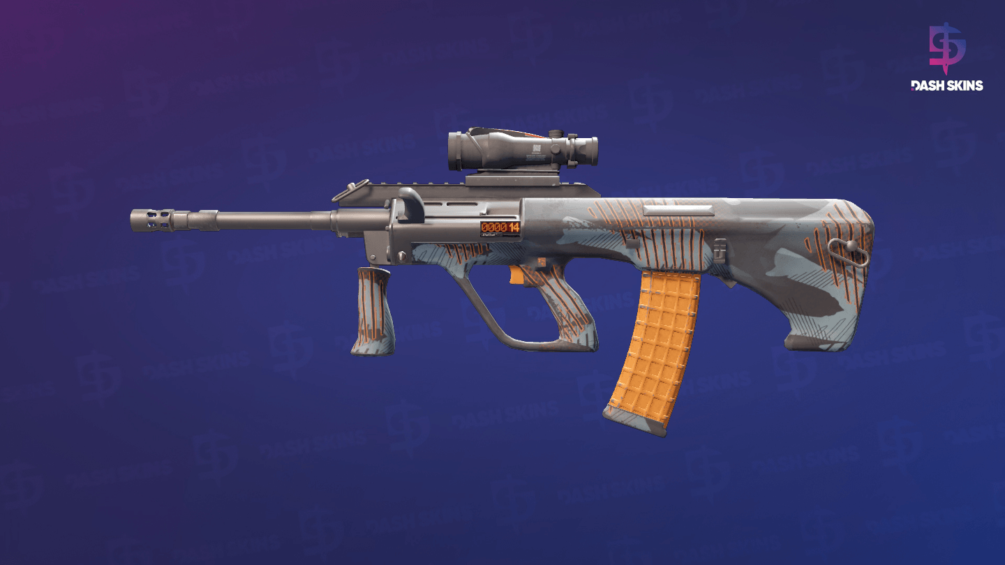StatTrak™ AUG | Amber Slipstream (Minimal Wear) Screenshot Playside
