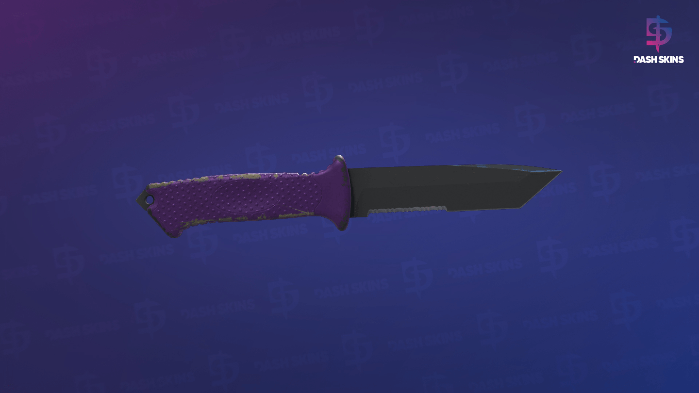 ★ Ursus Knife | Ultraviolet (Battle-Scarred) Screenshot Playside
