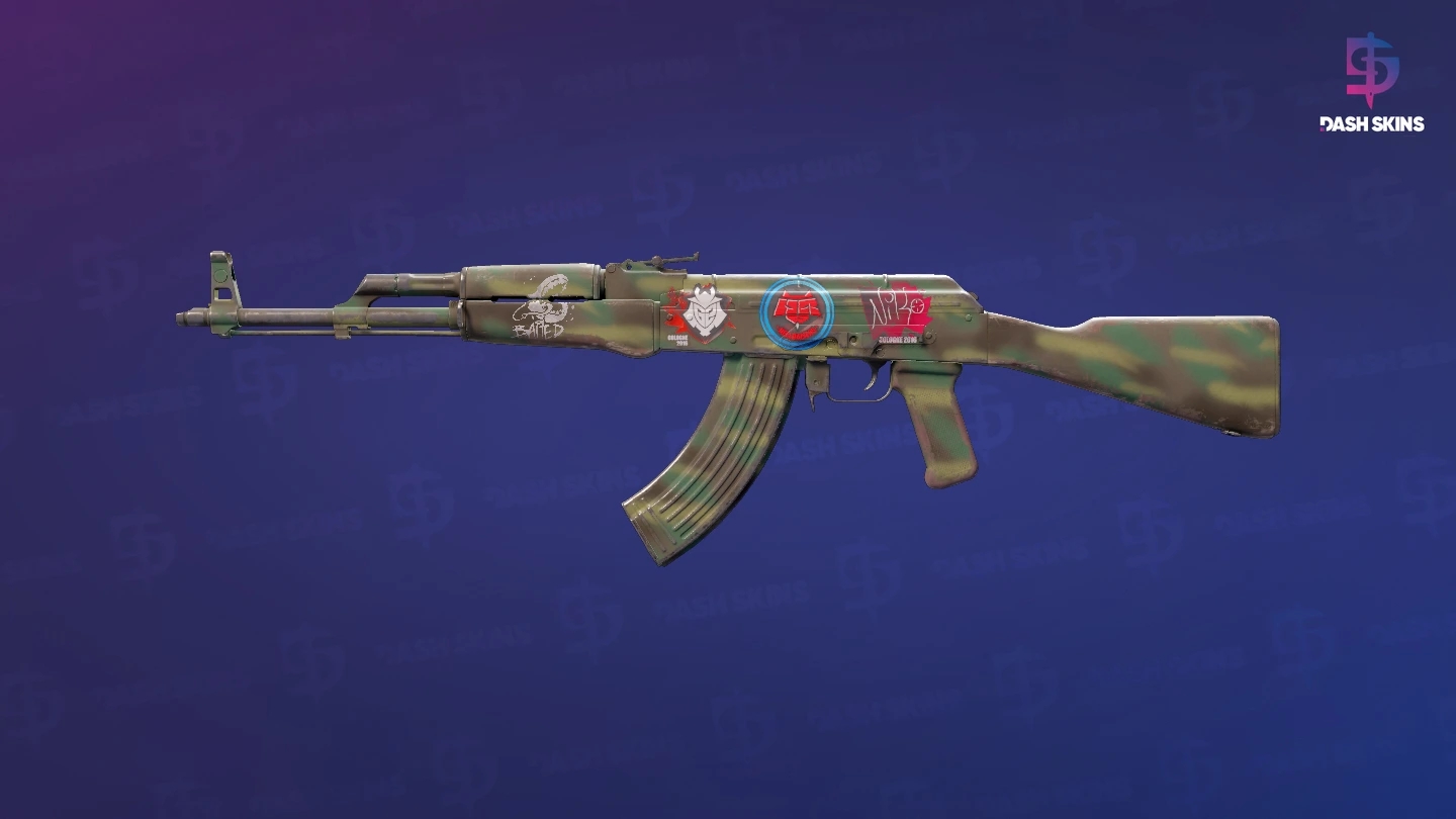 AK-47 | Jungle Spray (Field-Tested) Screenshot Playside