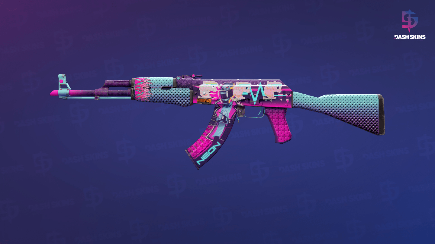 StatTrak™ AK-47 | Neon Rider (Minimal Wear) Screenshot Playside