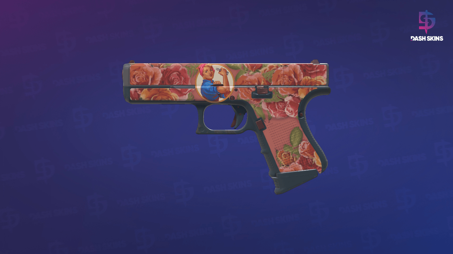 Glock-18 | Coral Bloom (Minimal Wear) Screenshot Playside
