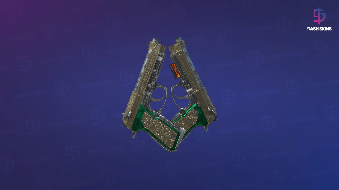 StatTrak™ Dual Berettas | Royal Consorts (Field-Tested) Screenshot Playside