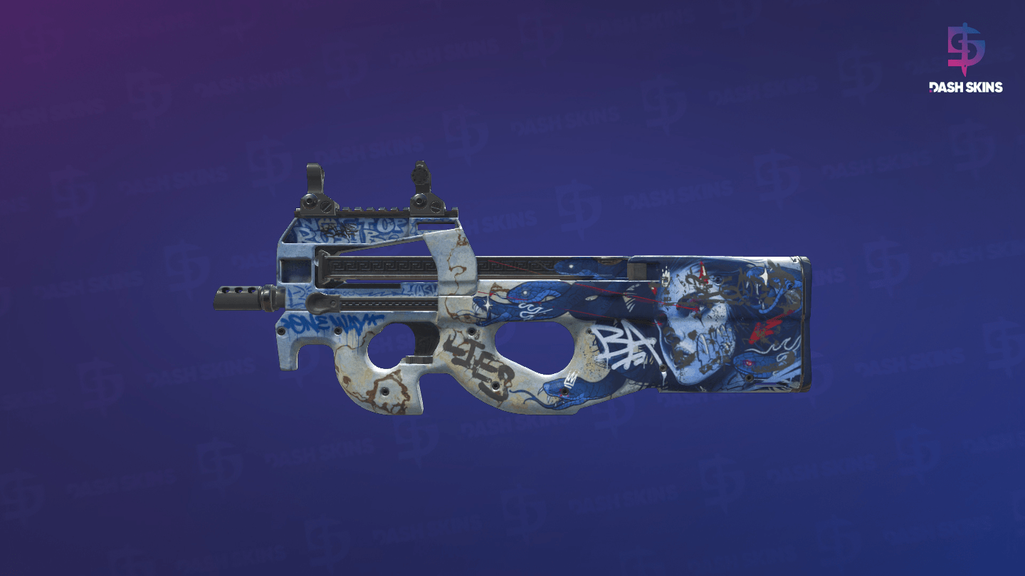 P90 | Deathgaze (Battle-Scarred) Screenshot Playside