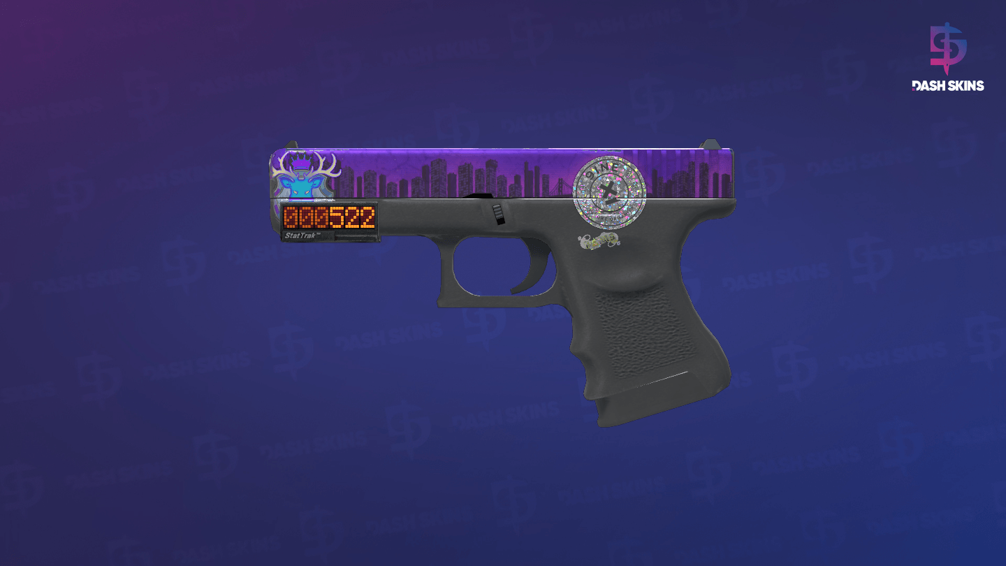 StatTrak™ Glock-18 | Moonrise (Field-Tested) Screenshot Playside
