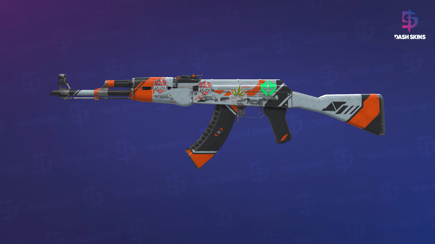 AK-47 | Asiimov (Well-Worn) Screenshot Playside