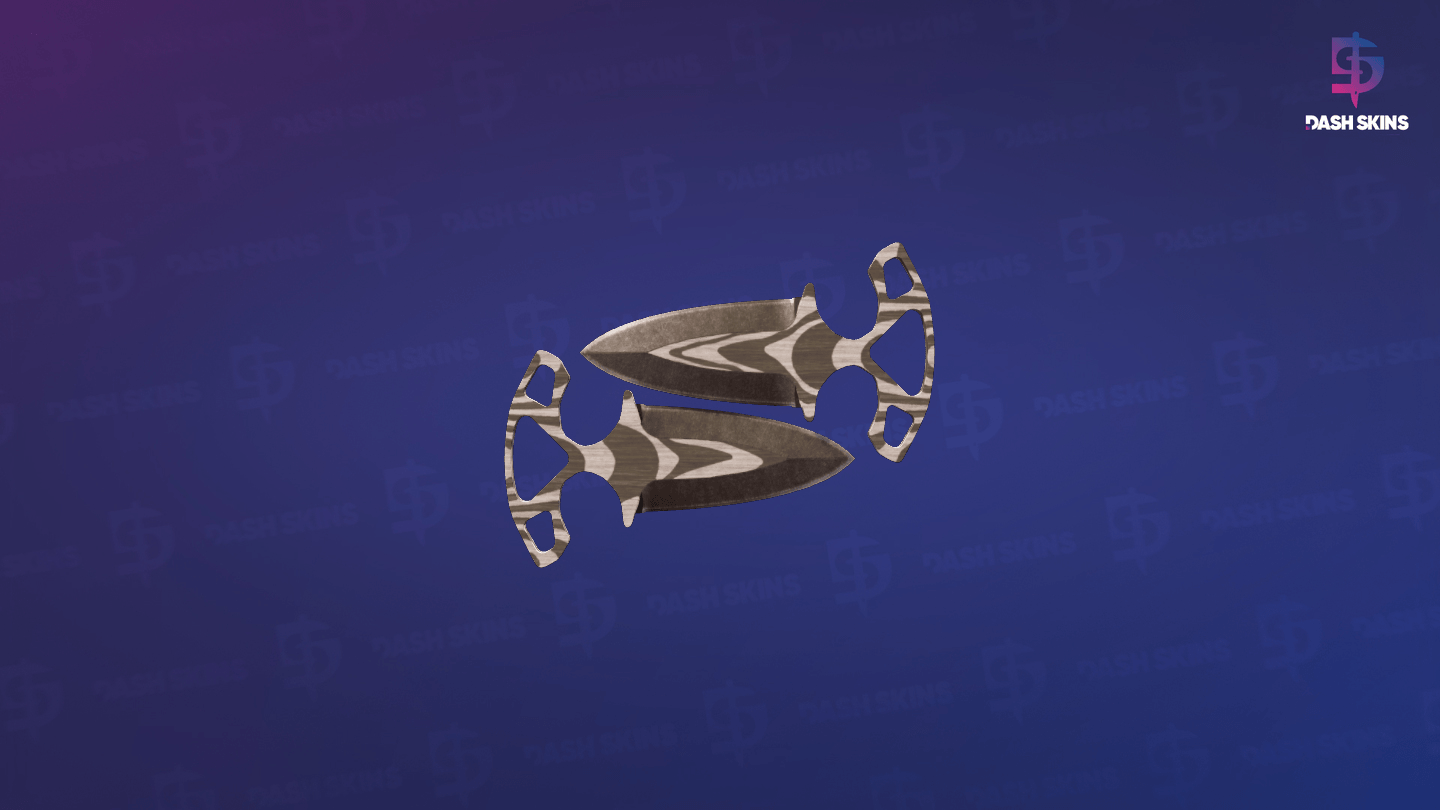 ★ Shadow Daggers | Black Laminate (Battle-Scarred) Screenshot Playside