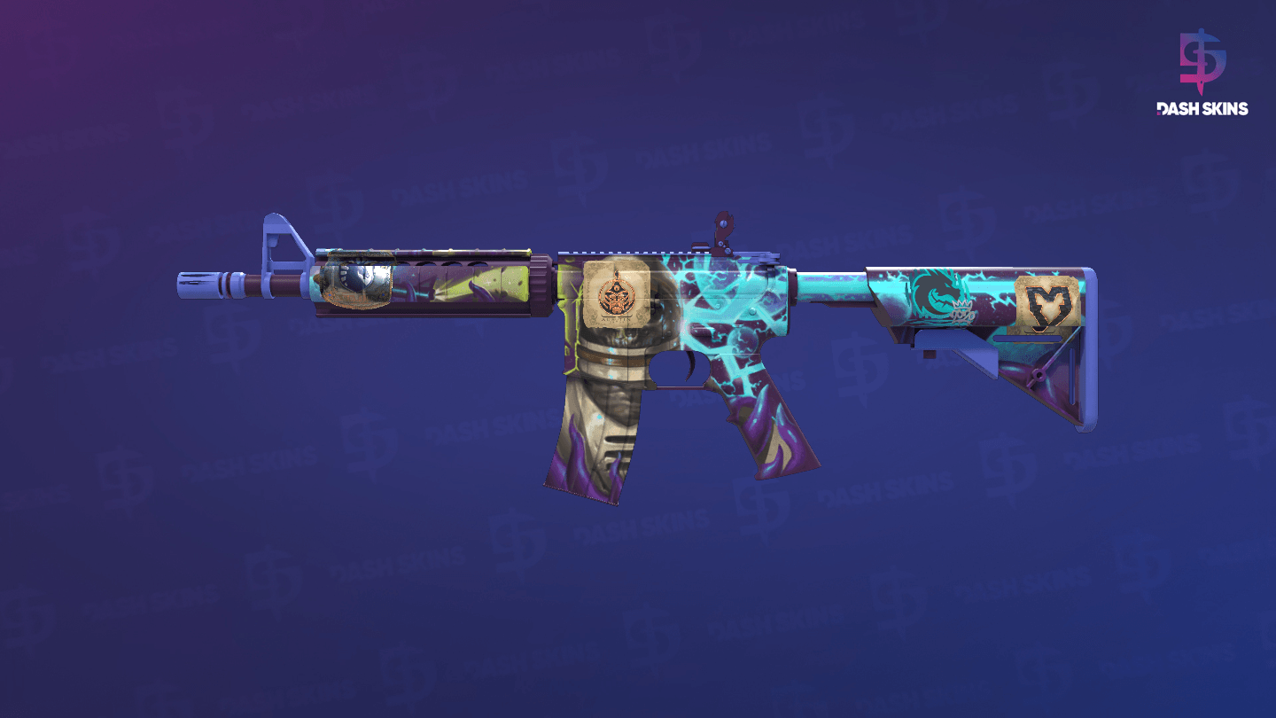 M4A4 | Desolate Space (Minimal Wear) Screenshot Playside