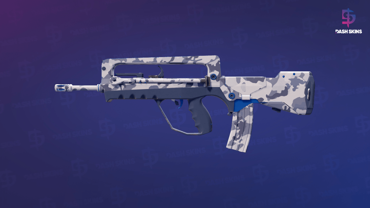 FAMAS | Yeti Camo (Minimal Wear) Screenshot Playside
