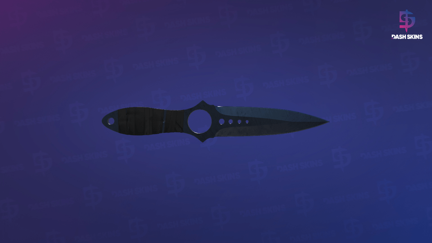 ★ Skeleton Knife | Blue Steel (Well-Worn) Screenshot Playside