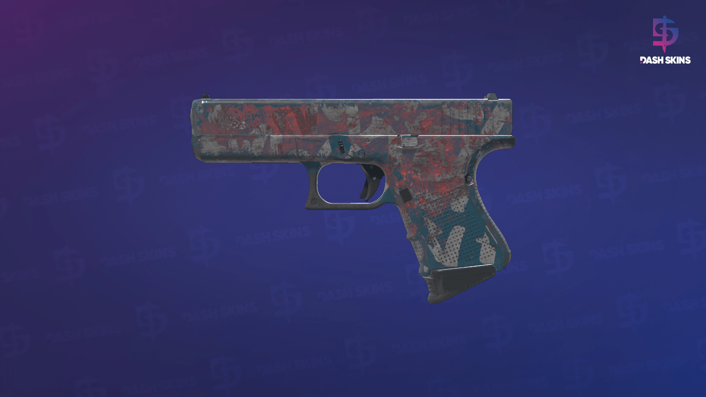Glock-18 | Teal Graf (Field-Tested) Screenshot Playside