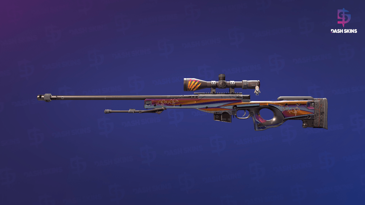 StatTrak™ AWP | Chrome Cannon (Well-Worn) Screenshot Playside