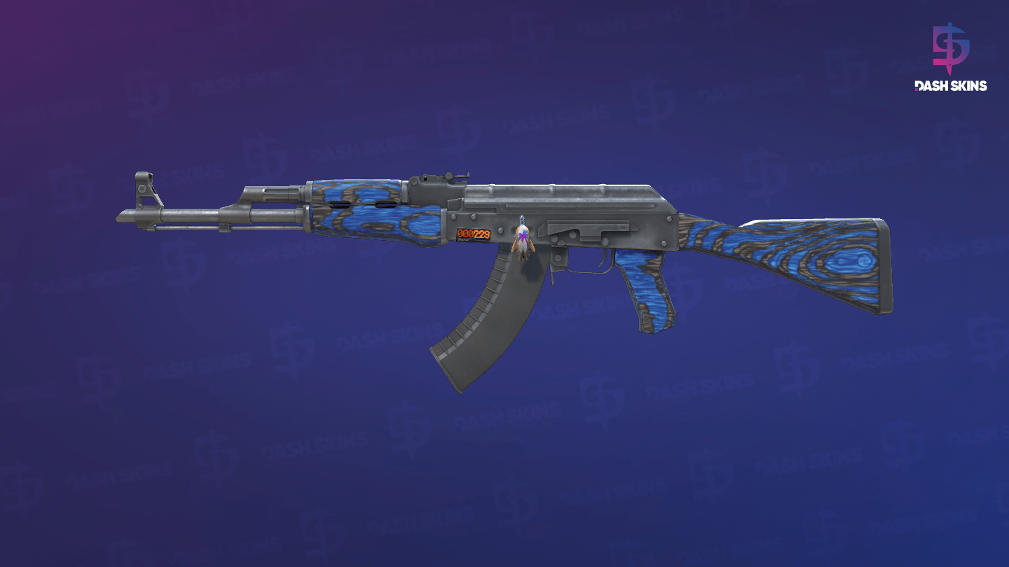 StatTrak™ AK-47 | Blue Laminate (Minimal Wear) Screenshot Playside