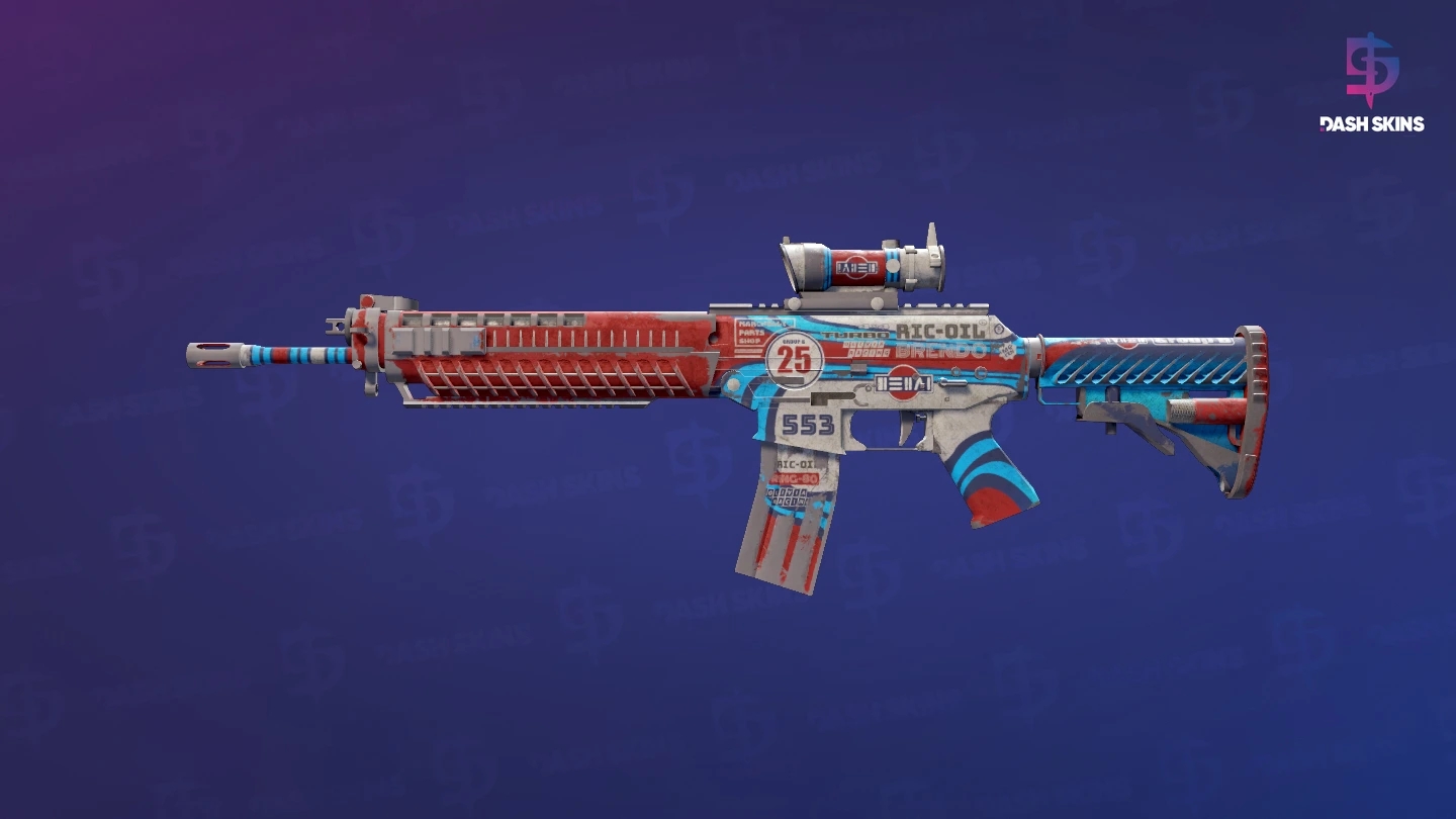 SG 553 | Integrale (Battle-Scarred) Screenshot Playside